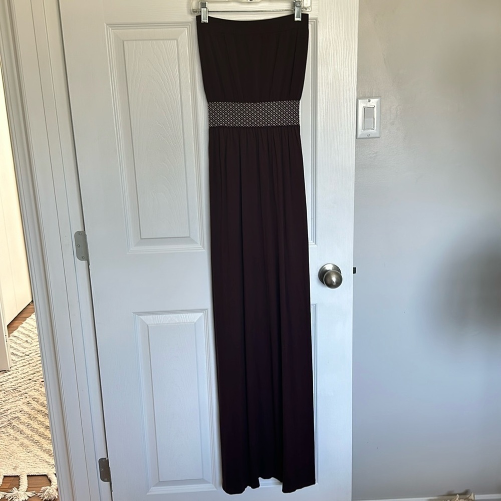Brown cosy Posey boob tube dress size small